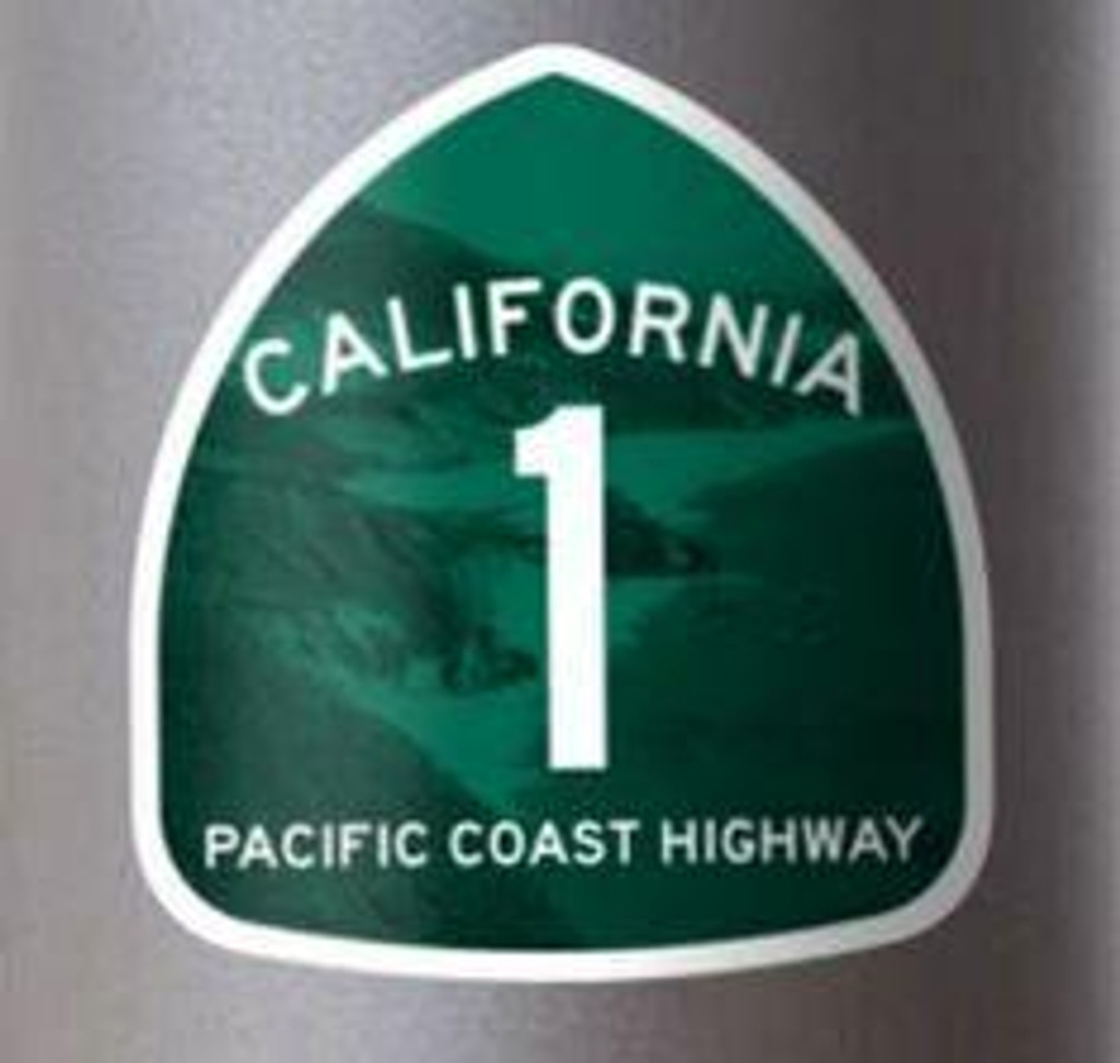 Sticker California 1 Pacific Coast Highway Sticker