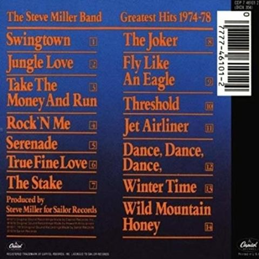 DCC Steve Miller Band Greatest Hits 高音質 | nate-hospital.com