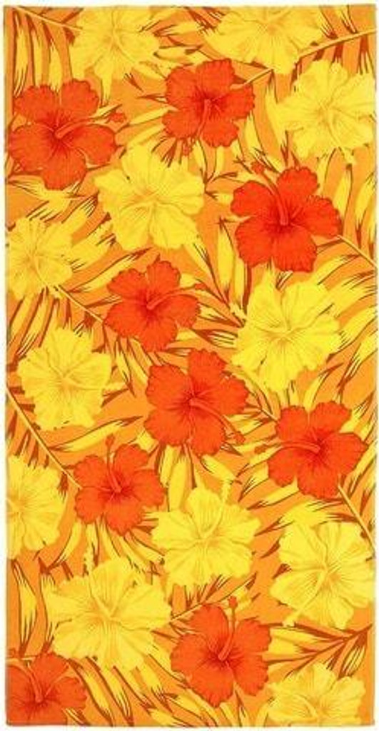 hibiscus beach towel aj