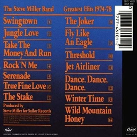The Steve Miller Band Greatest Hits: 1974 - 78 | beachgoods