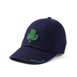 Life is Good Applique Shamrock Tattered Chill Cap