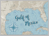 Map Mom Gulf of Mexico Plank Map