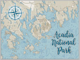 Map Mom Acadia National Park Plank Map