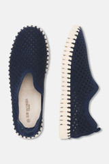 Ilse Jacobsen Men's Tulip 140 Slip Ons (Dark Indigo)