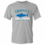Bad Idea Quints Amity Island Shark Fishing T-Shirt