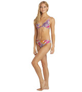Sporti Women's Active Floral Patchwork Tie Back Bikini Top