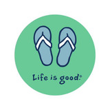 Life is Good Flip Flops Sticker (# 2)