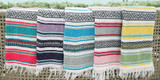 ERRI Pastel Stripe 5' x 7' Falsa Beach Blanket