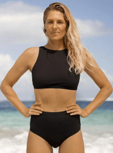 ROXY Women's Pro The Pop Up Crop Bikini Top