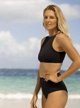 ROXY Women's Pro The Pop Up Crop Bikini Top