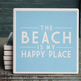 CASS The Beach is My Happy Place Coaster