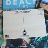 CASS Life is Better at the Beach Wooden Postcard