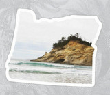 Sticker Cape Kiwanda, Pacific City, OR Sticker