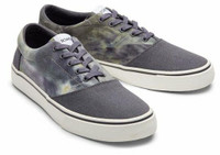 TOMS Mens Forged Iron Grey Tie Dye Alpargata Fenix Lace Up Sneakers