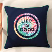  Life is Good Canvas Pillow 