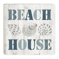 CASS Beach House with Shells Coaster 