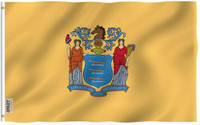 Anley New Jersey State Flag 3 x 5