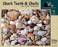 Puzzles That Rock Shark Teeth and Shells Low Tide Treasures Jigsaw Puzzle