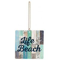 CASS Life is Better at the Beach Car Charm