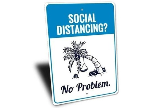 LSS Social Distancing Beach Sign