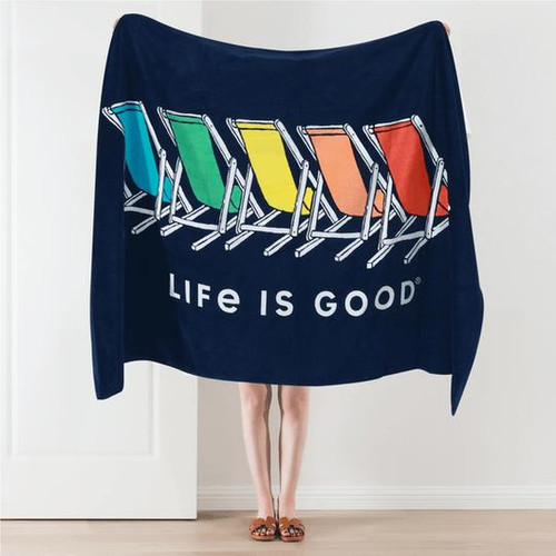 Life is Good Spectrum Beach Chairs Beach Towel Life is Good Spectrum Beach Chairs Beach Towel