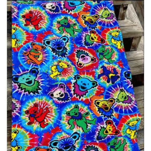 ERRI Grateful Dead Dancing Bears Splash Beach Towel