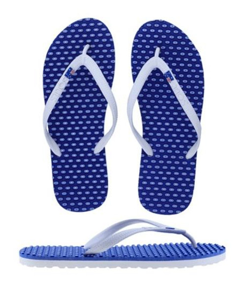 Souls Footwear Souls Australian Comfort Massage Barrier Reef Blue Thongs