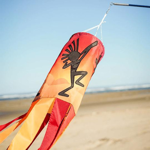 In the Breeze Dancing Kokopelli Inspiration Windsock (40")