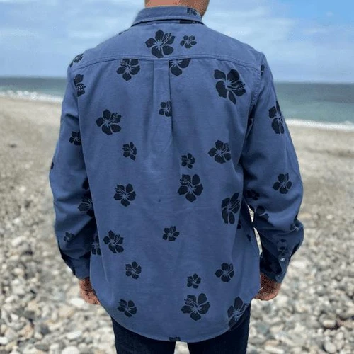 Kona Flannels Kona Brand Signature Ocean Blue Flannel Longsleeve Shirt 