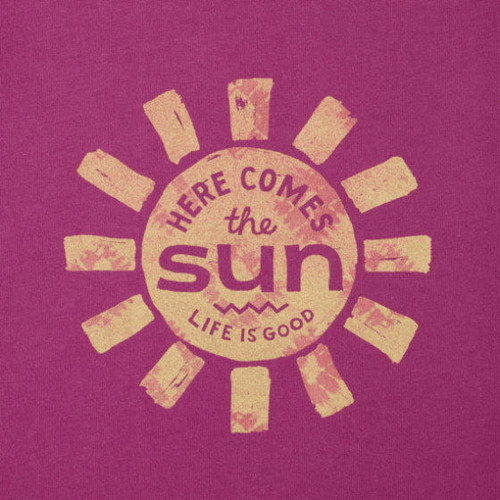 Life is Good Girls Here Comes the Sun Tee