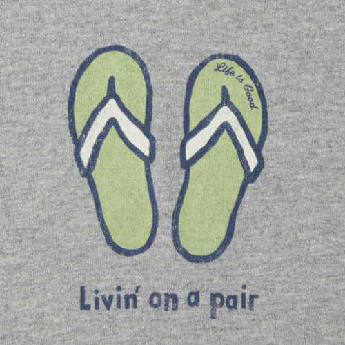 Life is Good Womens Classic Flip Flop Vee