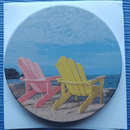 CASS Adirondack Beach Chair Car Coaster CASS Adirondack Beach Chair Car Coaster
