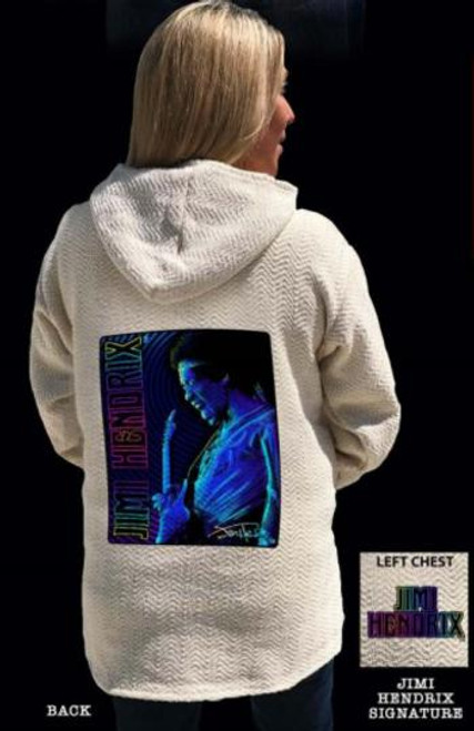 Jimi Hendrix Natural Baja Hoodie Jimi Hendrix Natural Baja Hoodie
