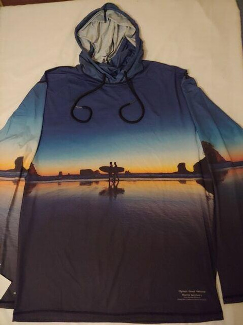 OceanCognito Two Surfers Lightweight SunPro Hoodie