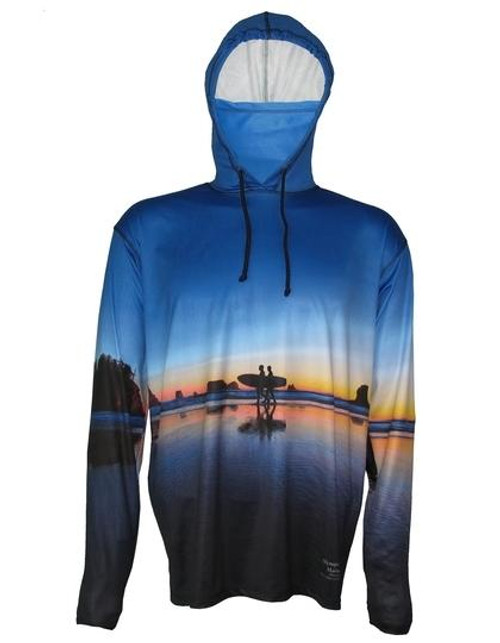 OceanCognito Two Surfers Lightweight SunPro Hoodie