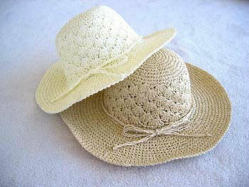 Straw Hat Shell Straw Hat with a Shell Brim | beachgoods