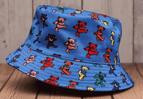 Grateful Dead Dancing Bears Jumble Bucket Hat | beachgoods