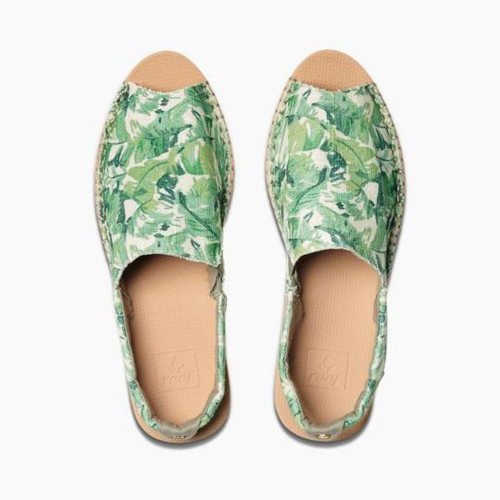 Reef Escape Sling Prints Multi Floral Canvas Flat Espadrille Shoes