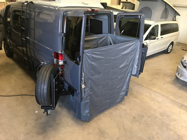 Sprinter Shower Curtain Rear Doors Field Van