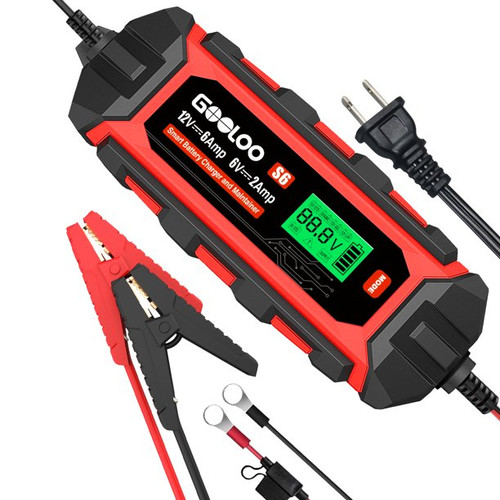 GOOLOO S6 Car Battery Charger/Maintainer Automatic 6Amp 6V/12A Smart Trickle Charger