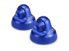 J Concepts Fin, 12mm V2 Shock Cap, Blue 2pc (B5 B5M T5M SC5M B6 B6D) JCO24901