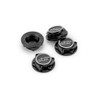 J Concepts 17mm Punisher "Clutch" Wheel Nut, 4pcs, Black, Fits 1/8th JCO50212