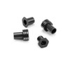 J Concepts RC10B7 Aluminum Caster Hat Bushings, 0 and 3mm, 4pc, JCO51962