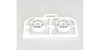 Kyosho Multi Wheel II N/Offset 0 (White/RE30/2pc) KYOMZH131W-N0B