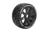 Louise R/C MFT GT-Tarmac 1/8 GT Tires, 17mm Hex, Soft, Mounted on LOULT3285SB