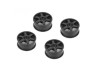 Louise R/C 6 Spoke Wheel Black / 24mm (ET-0mm), Fits LDX Drift, LRX LOUNHA481
