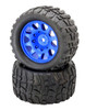 Power Hobby Powerhobby Raptor XL Belted Tires / Viper Wheels (2) PHBPHT3271BLUE