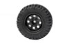 Stamped Steel 1.0" Pro8 Beadlock Wheels, Black Stamped Steel 1.0" Pro8 Beadlock Wheels, Black