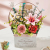Wooden Flower Basket DIY 3D Puzzle Wooden Flower Basket DIY 3D Puzzle