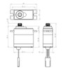 Waterproof Premium Mini Servo w/Soft Start .10sec/111oz@7.4v Waterproof Premium Mini Servo w/Soft Start .10sec/111oz@7.4v